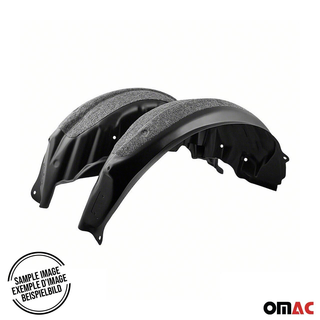 OMAC RAM 1500 Wheel Well Liner Fender Guards; Rear 2405DRFGSET2 (0918