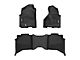 OMAC All Weather Molded Texan Front and Rear Floor Liners; Black (10-18 RAM 2500 Crew Cab)