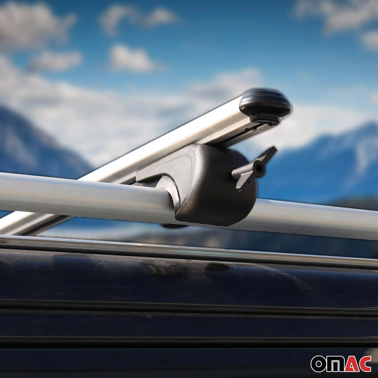 OMAC Ranger BoldBar Aluminum Roof Rack Cross Bars; Silver