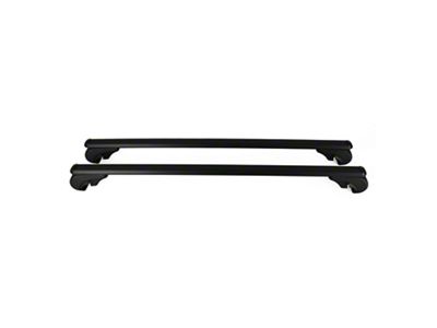 OMAC Lockable Roof Rack Cross Bars; Black (24-25 Ranger)