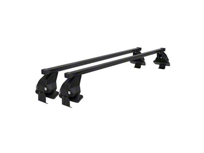 OMAC Omega Smooth Roof Rack Cross Bars; Black (19-25 Ranger)