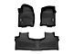 OMAC All Weather Molded Texan Front and Rear Floor Liners; Black (21-24 Tahoe)