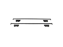 OMAC Lockable Roof Rack Cross Bars; Silver (21-25 Yukon)