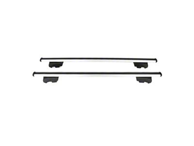 OMAC Lockable Roof Rack Cross Bars; Silver (21-25 Yukon)