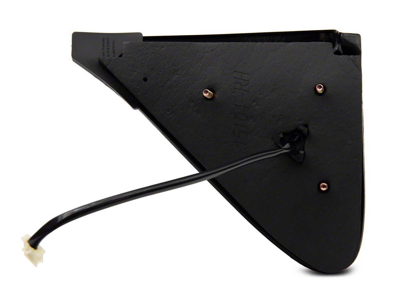 OPR F150 Powered NonHeated Side Mirror; Passenger Side; Textured