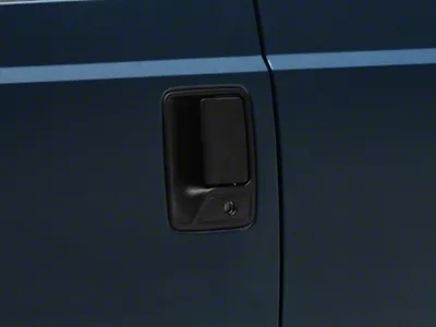 OPR Exterior Door Handle; Front Driver Side; Textured Black (11-16 F-350 Super Duty)