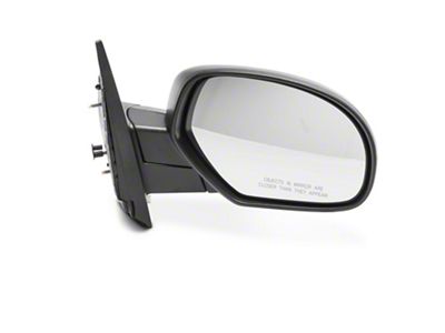 OPR Manual Adjust Foldaway Mirror; Textured Black; Passenger Side (07-13 Sierra 1500)