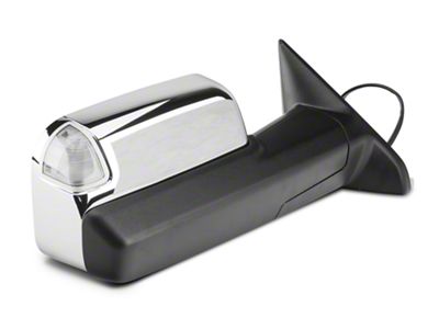 OPR Memory Power Adjust Heated Foldaway Flip-Up Towing Mirror with Puddle Light and Turn Signal; Chrome (2012 RAM 1500)
