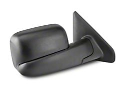 OPR Powered Heated Foldaway Flip-Up Towing Mirror; Textured Black (02-05 RAM 1500)