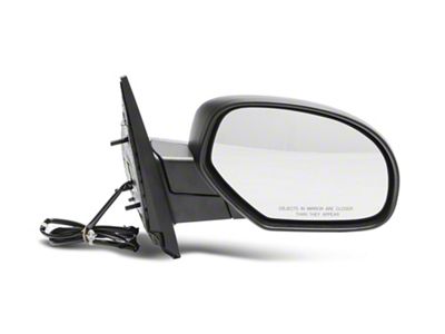 OPR Power Adjust Heated Foldaway Mirror; Textured Black; Passenger Side (07-13 Sierra 1500)