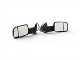 OPR Power Adjust Heated Power Folding Flip-Up Towing Mirror with Puddle Light, Temperature Sensor and Turn Signal; Textured Black (13-18 RAM 1500)