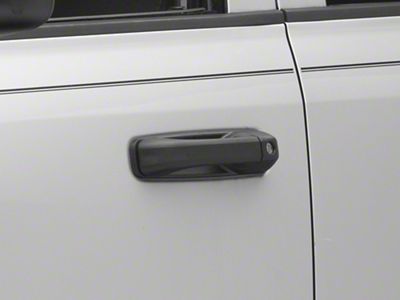 OPR Exterior Door Handle with Keyhole Opening; Front Driver Side; Textured Black (09-18 RAM 1500)