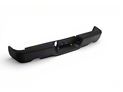 OPR OE Style Steel Rear Bumper; Not Pre-Drilled for Backup Sensors; Black (09-18 RAM 1500 w/ Factory Dual Exhaust)