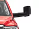 OPR Power Adjust Heated Manual Foldaway Towing Mirror with Blind Spot Monitoring, Puddle Light, Turn Signal and Temperature Sensor; Textured Black; Driver Side (19-24 RAM 1500 w/ Factory Manual Folding Mirrors)