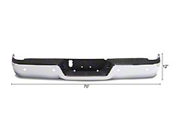 OPR OE Style Rear Bumper; Pre-Drilled for Backup Sensors; Chrome (10-18 RAM 3500)