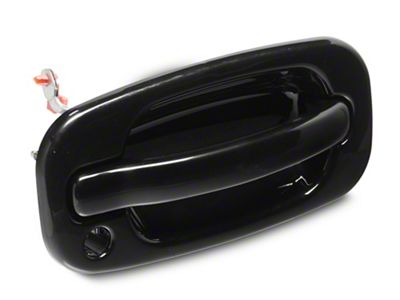 OPR Exterior Door Handle with Keyhole Opening; Front Passenger Side; Non-Textured Black (99-06 Sierra 1500)