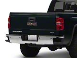 OPR OE Style Rear Bumper; Pre-Drilled for Backup Sensors; Chrome (14-18 Sierra 1500)