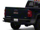 OPR OE Style Step Rear Bumper; Not Pre-Drilled for Backup Sensors; Black (14-18 Sierra 1500)