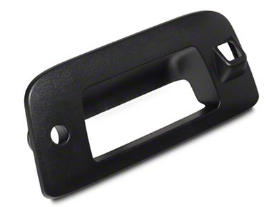 OPR Tailgate Handle Bezel with Backup Camera and Keyhole Openings; Textured Black (07-13 Sierra 1500)