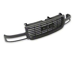 OPR Upper Replacement Grille; Matte Gray (99-02 Sierra 1500)