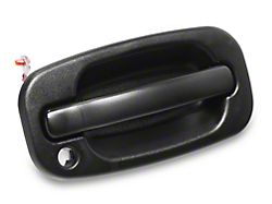 OPR Exterior Door Handle with Keyhole Opening; Front Passenger Side; Textured Black (99-06 Silverado 1500)