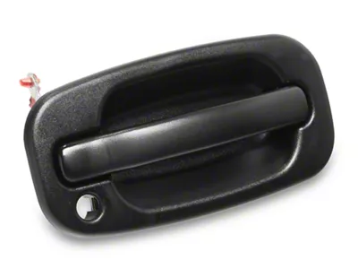 OPR Exterior Door Handle with Keyhole Opening; Front Passenger Side; Textured Black (99-06 Silverado 1500)