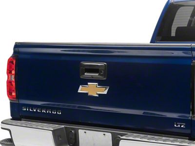 OPR Tailgate Handle with Keyhole, with Camera Hole; Textured Black (14-15 Silverado 1500)