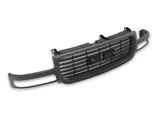 OPR Upper Replacement Grille; Matte Gray (99-02 Silverado 1500)