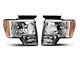 Oracle OE Style Headlights with ColorSHIFT Halo; Chrome Housing; Clear Lens (09-14 F-150 w/ Factory Halogen Headlights)