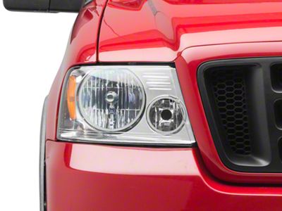 Oracle OE Style Headlights with LED Halo; Chrome Housing; Clear Lens (04-08 F-150)