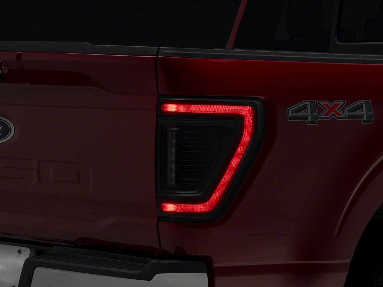 Oracle Flush Style LED Tail Lights; Black Housing; Clear Lens (21-24 F-150)