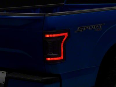 Oracle Flush Style LED Tail Lights; Black Housing; Smoked Lens (15-20 F-150)