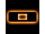 Oracle Illuminated Amber LED Letter Badge; Matte Black; O (Universal; Some Adaptation May Be Required)