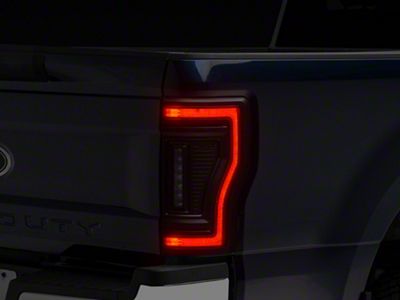 Oracle Flush Style LED Tail Lights; Black Housing; Clear Lens (17-22 F-250 Super Duty)