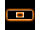 Oracle Illuminated Amber LED Letter Badge; Matte Black; D (Universal; Some Adaptation May Be Required)