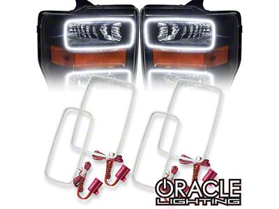 Oracle LED Headlight Halo Kit; ColorSHIFT (08-10 F-250 Super Duty)