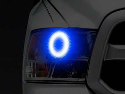Oracle LED Halo Headlight Conversion Kit; ColorSHIFT (13-18 RAM 1500 w/ Factory Halogen Projector Headlights)