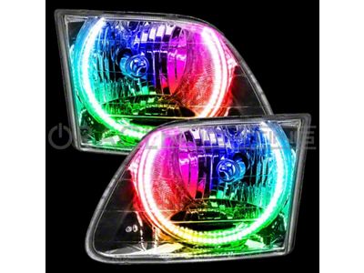 Oracle LED Halo Headlight Conversion Kit; ColorSHIFT (99-03 F-150 Lightning)