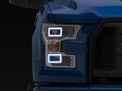 Oracle Perimeter Flex Strip LED Daytime Running Light Kit; ColorSHIFT (15-17 F-150 w/ Factory Halogen Headlights)