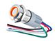 Oracle Pre-Wired Momentary Style Flush Mount LED Switch; Amber (Universal; Some Adaptation May Be Required)