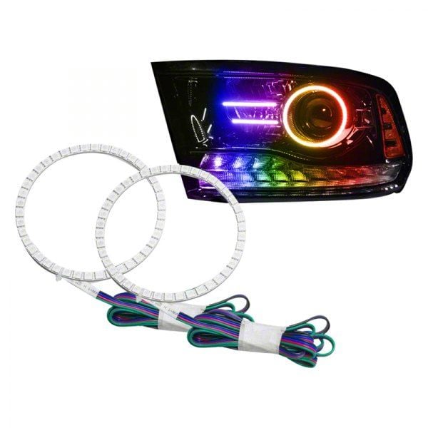 Oracle RAM 2500 LED Halo Headlight Conversion Kit; ColorSHIFT HR22105