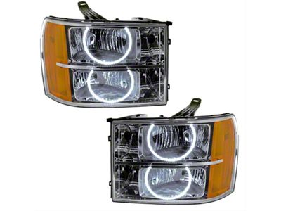 Oracle Headlight Assembly; SMD Pre-Assembled Headlights, Round Ring Design (07-13 Sierra 2500 HD)