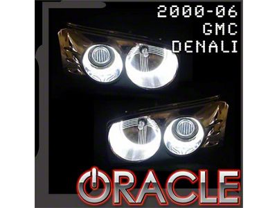 Oracle LED Headlight Halo Kit; ColorSHIFT (01-06 Sierra 2500 HD)
