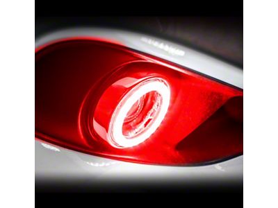 Oracle Waterproof Surface Mount LED Halo Fog Light Conversion Kit; Red (14-15 Silverado 1500)