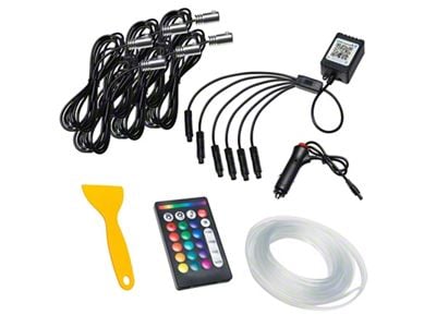 Oracle ColorSHIFT Fiber Optic LED Interior Kit; 6-Piece (Universal; Some Adaptation May Be Required)
