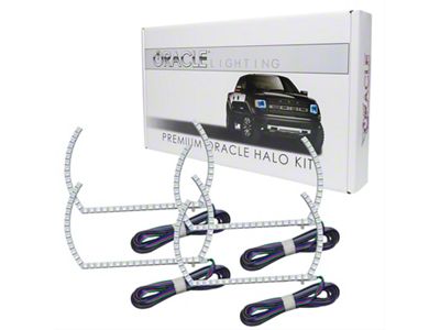 Oracle Headlight Halo Kit; ColorSHIFT Halo Kit, Projector Style, ColorSHIFT (14-15 Silverado 2500 HD)
