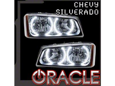 Oracle LED Headlight Conversion Halo Kit; ColorSHIFT (03-06 Silverado 2500 HD)