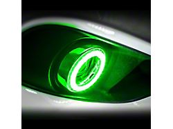 Oracle Waterproof Surface Mount LED Halo Fog Light Kit; Green (07-14 Tahoe)