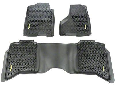Outland All-Terrain Front and Rear Floor Liners; Black (09-18 RAM 1500 Crew Cab)