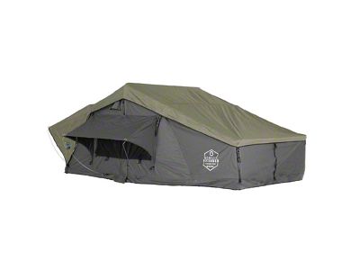 Overland Vehicle Systems Nomadic 4 Extended Roof Top Tent; Gray/Green (Universal; Some Adaptation May Be Required)